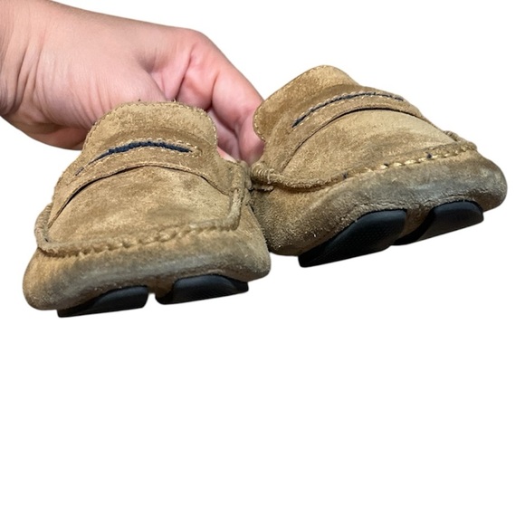 Manolo Blahnik Driver Suede Taupe Tan Loafers Size 36.5 or 6.5 - Picture 4 of 6